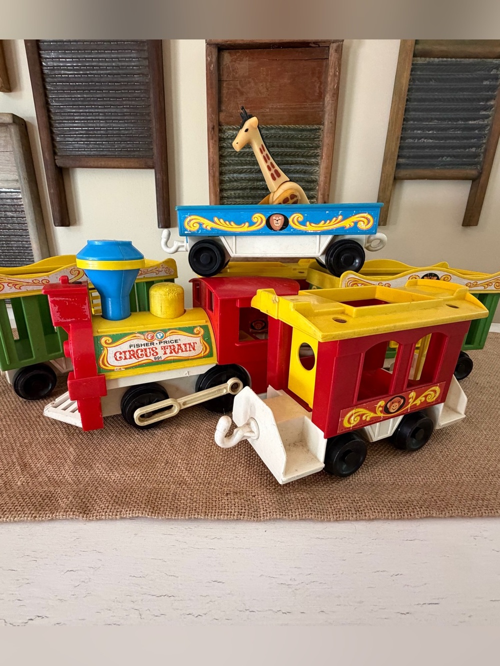 Vintage 1973 Fisher-Price Play Family Circus Train Set❤️